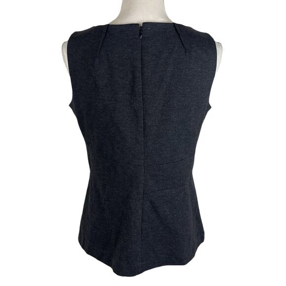 Cabi Style 649 Perfect Shell Ponte Tank Top Gray Sleeveless Blouse Size 6 - Picture 4 of 8